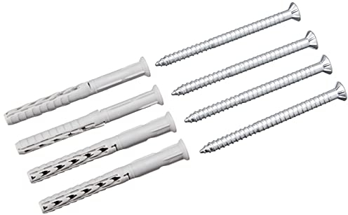 fischer - Lange Dübel und Schrauben aus Nylon SXR 8 x 80, Fischer Wandbeton, Tasche 4 Stück