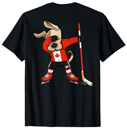 Maillot de Football pour Fan de Hockey sur Glace du Canada T-Shirt