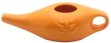 Pratvider Olla Cerámica Hecha A Mano, Olla Nasal Cerámica, Neti Pot Cerámica Sinusitis, Kit Herramientas para El Hogar, Regalos para Mamá, Papá, Amigos