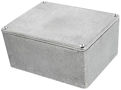 TOYANDONA Aluminium Stompbox Gehäuse für Gitarrenpedale Ersatz aus Druckguss Material Poliert und Rostfrei