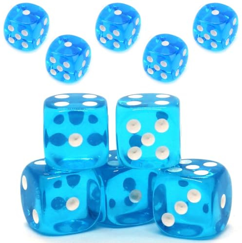 MenYiYDS 10 PCS DICE GAME, POLYHEDRAL DICE, ACRYLIC DICE, TABLETOP GAME DICE FOR DUNGEONS AND DRAGONS GAME DICE DND RPG MTG, LIGHT BLUE