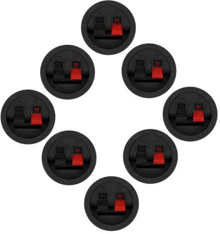 JEWEDECO 8pezzi Per Altoparlanti Connettori Per Audio Facile Installazione Amplificatori e Altoparlanti
