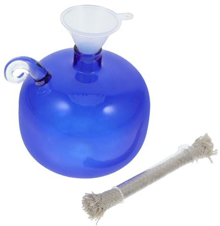 IMIKEYA Öllampe Aus Glas Nachfüllbare Kleine Öl-lampe Flüssigkeitslampe Mit Baumwolldocht Geruchsneutrale Kerzen Für Zuhause Und Restaurants Brennlicht Mit Lampenöl