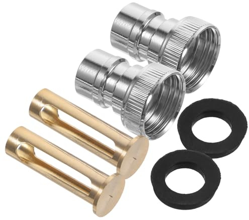 jojofuny 2pcs Water Stopper for Washing Machine Snap Coupling Connector Washer Connector Hose Adapter Splash Guard