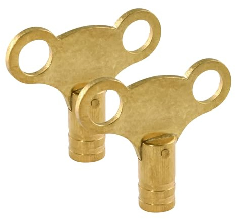 Llave De Purga Para Radiador | 2 Piezas De Suministros De Latón Antideslizante Para Radiación - Llaves De Válvula Para Radiador | Para Barco De Crucero Autocaravana Comercial Público Hogar Dormitorio