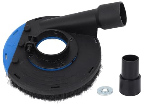 Vinkelslipare dammhölje, 4 tum Universal Ytslipare dammhölje (100 MM 125 MM) Robust ett stycke spännhylsa, slipmaskin Vakuumfäste (B-100L Blå Svart)