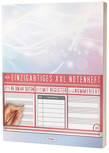 Mein Notenheft / 86 Seiten, 44 Blätter, 12 Systeme / Mit Register und Seitenzahlen / PR301 „Lichtblitze“ / DIN A4 Soft Cover