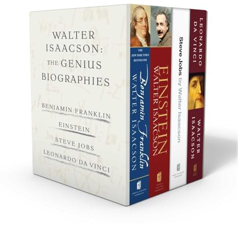 Walter Isaacson: The Genius Biographies: Benjamin Franklin, Einstein, Steve Jobs, and Leonardo da Vinci