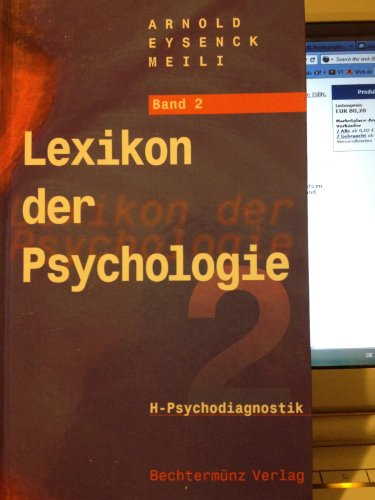 Lexikon der Psychologie H - Psychodiagnostik.Bd. 2