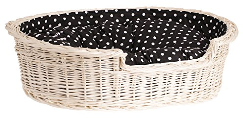 e-wicker24 Alles aus Weide Willow Dog Basket, Beige, 80 x 60 x 26 cm