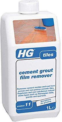 3 X Cement Grout Film Remover 1L - The Grout Remover for All Types of Tiles and flagstones