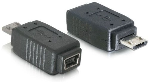 shortix USB-Adapter Mini-B (Buchse) auf Micro-B (Stecker)
