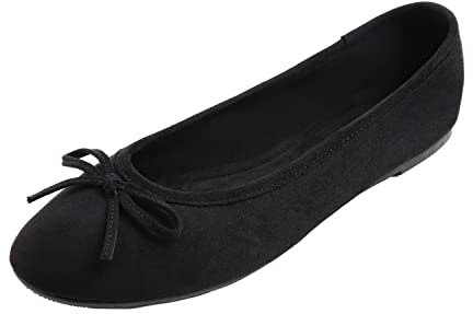 Feversole Women's Macaroon Colorful Memory Foam Cushion Suede Ballet Flat,Macaron Faux Suede mémoire Coussin en Mousse molletonnée Douce Ballerine