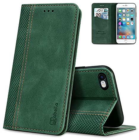 AKABEILA Hülle Kompatibel mit iPhone 6/6S, Premium PU Leather Flip Folio Wallet Book Case Hülle Cover with Magnetic Closure Stand Card Slot