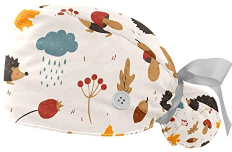 DragonBtu 2 Stück schweißableitende Beanie-Mütze, Sport-Kopfbedeckung, schnell trocknend, Unisex, Arbeitskappen, Vogelauflage, Flamingo, Farbe2, One size