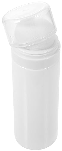 Mobestech Puderquaste Babypuderdose Talkumpuderspender Flauschiges Puff- Kit Pulverspender Leere Staubpuder Reiseetui Babypuder Für Körperpuder Tragbar Plastik Kleinkind Weiß