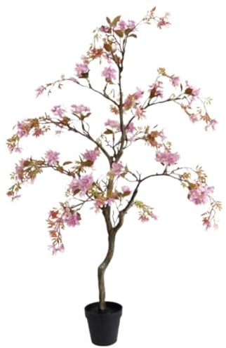 Aartificial Plants Indoor Artificial Begonia Tree Faux Plastic Plant For Indoor Outdoor Home Office Decor Floor Plant (Color : A, Size : 100cm)