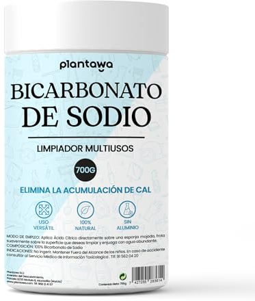 PLANTAWA Bicarbonato di Sodio 800g | Pulizia Ecologica Multiuso | Smacchiatore Tessuti, Deodorizzante Casa e Cucina | Alternativa Naturale ai Prodotti Chimici