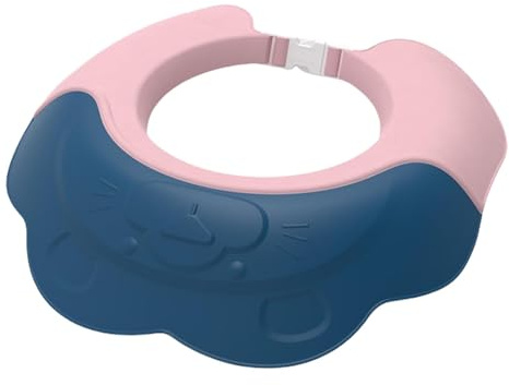 Baby-Haarwaschschutz, Dusch-Shampoo-Visier, Kinder-Duschschutz, Baby-Duschhaube, niedlicher verstellbarer Visierhut, weicher Haarwaschschutz, Baby-Badevisier, Duschhut für Kinder ab 6 Monaten - 9