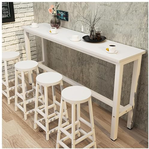 Esstisch aus Holz mit modernem Design für Küchenbar und Hausbar, langer rechteckiger Bartisch für Konsole oder Sofabereich (nur Tisch)