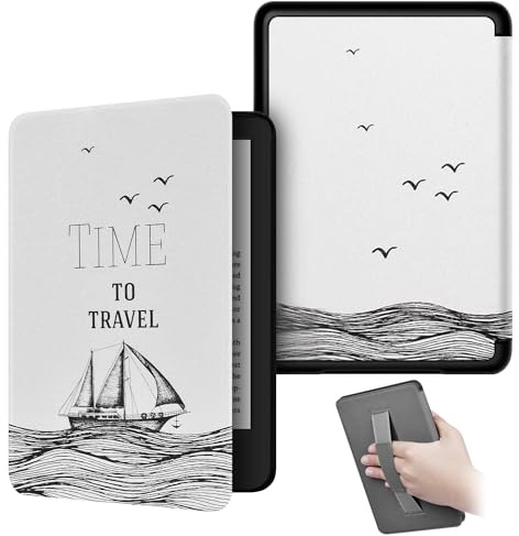 hülle für 7 Zoll Kindle Paperwhite und Signierte Version 12. Generation 2024,und 7-Zoll Kindle Colorsoft Signierte Version, Bemalt Hülle mit automatischer Sleep/Wake und Handschlaufe (18)
