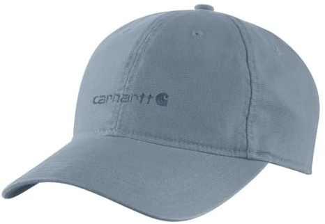 Carhartt Women's Canvas Embroidered Graphic Cap, Light Faded Navy, One Size