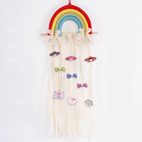 Haarspangen Aufbewahrung Halter, BetterJonny Haarspange Aufbewahrung Mädchen Regenbogen Haarspange Halter Haarnadel Lagerung Stirnband Haarspang Organizer Haarspangen-Aufhänger für Baby Mädchen