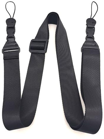 Plipdhy Correa de Hombro Ajustable, Correa de Cámara, Negro, Nylon, Ajustable, Repuesto Multifuncional para iPad, Portátil