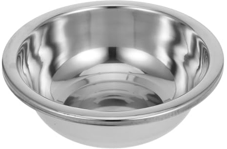 TIDTALEO Large Stainless Steel Mixing Bowl Thickened 304 Stainless Steel Dough Basin Sturdy Kitchen Mixing Basin for Household Food Preparation and Vegetable Washing