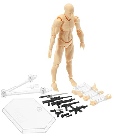 Figuras De Movimiento De Detención - Modelo Realista, Pequeña Acción | Figura Ajustable Con Soporte Para Fotografía De Animación, Posable Flexible Referencia Dibujo, Colección Miniatura El Cartel