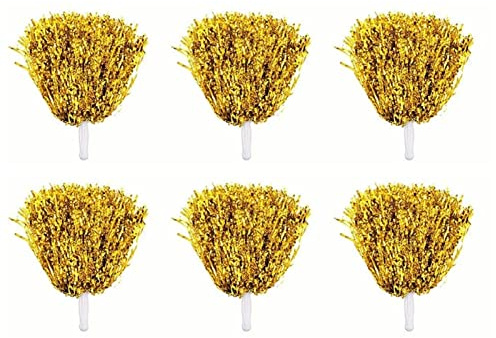 Cocoarm 10 Pompones de Porristas, Bola de Plástico Reutilizable para Animar Eventos Deportivos, Efecto Flash Colorido Ideal para Porristas y Equipos de Baile