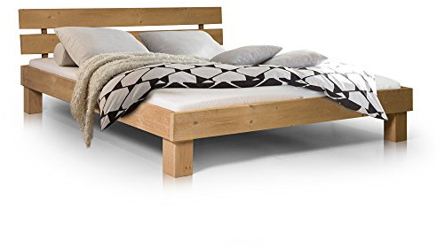 moebel-eins Massivholzbett Pumba Holzbett Doppelbett, Material Massivholz, Made in Germany, 160 x 200 cm, eichefarbig, Standardhöhe
