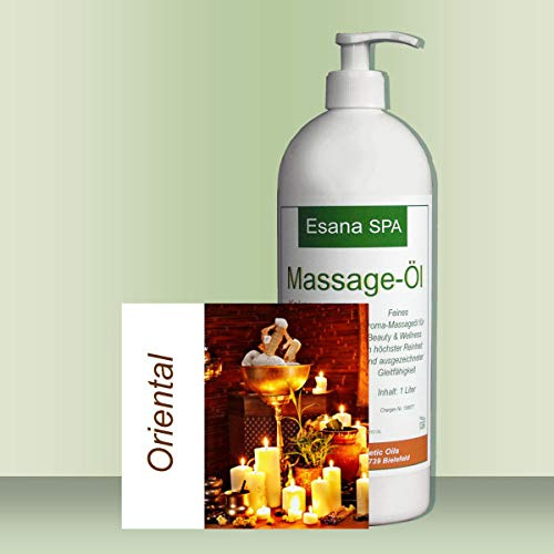 Esana SPA Aroma Massageöl Oriental (500 ml / 0,5 Liter) + Dosierpumpe