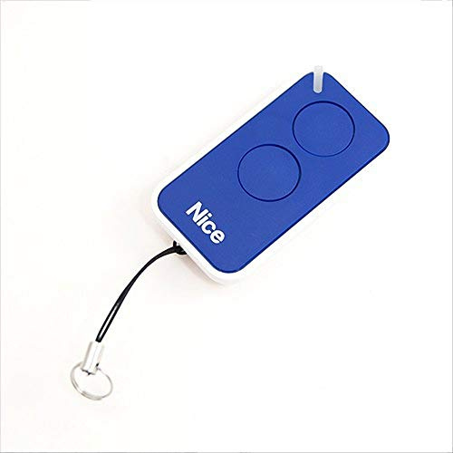 Nice Era-Inti original remote control 2 buttons 433.92 Mhz rolling code replaces Nice Very VR remote control - ONE ON1 ON2 and FLOR FLO2R-S FLO1R-S gate opener ( Blue )