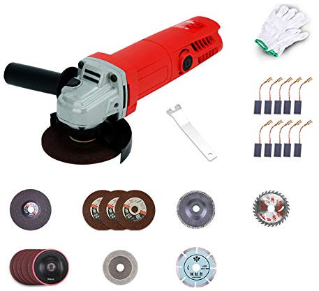 Toplionace Levigatrice elettrica per smerigliatrice angolare multifunzione 220V per metallo legno pietra vetro 900W 11000rpm