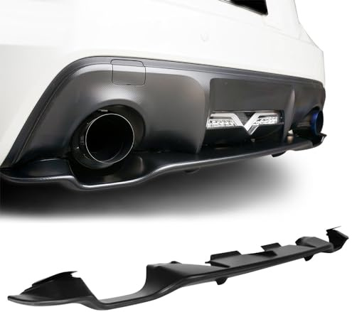 IKON MOTORSPORTS Rear Bumper Lip Diffuser, Compatible with 2013-2016 Scion FR-S & 2013-2020 Subaru BRZ & 2012-2016 Toyota 86, OE Style Unpainted ABS Rear Lower Spoiler Air Dam Chin Valance Splitter