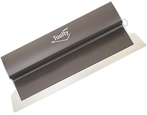 Toolty Stainless Steel Skimming Spatula - Accessories - PVC Handle - Fiberglass Telescopic Stick - DIY (800mm Spatula Spatula)