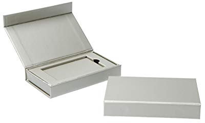 Hochwertige Gutscheinverpackung mit Magnetverschluss 12x7x2 cm, Artikel Farbe:weiß matt, Inhalt:Gutscheinhalterung