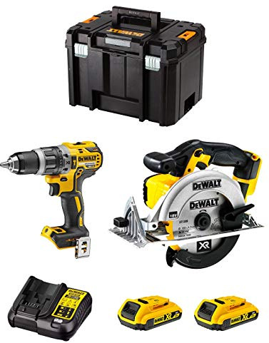 Kit DWK201 (Schlagbohrschrauber DCD796 + Handkreissäge DCS391 + 2 Batterien 2,0 Ah + Ladegerät + TSTAK VI)