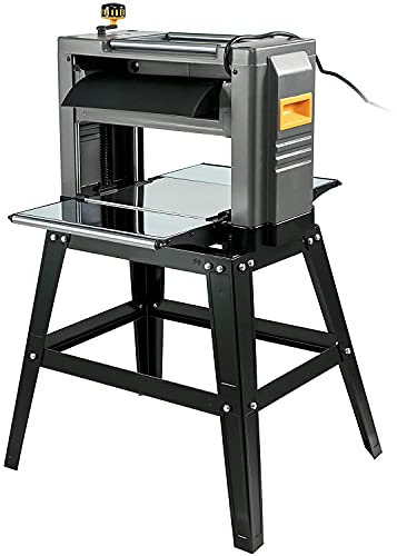 Raboteuse à Bois, 12,5 Pouces D'épaisseur Pour Le Travail Du Bois, 1500w Heavy Duty Avec Support ＆ Lame