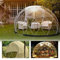 Garden Dome Igloo, PVC Transparent Bubble House Gewächshaus,Commercial Clear Camping Cabin Bubble Tent für Outdoor Family Backyard Camping Stargazing,12 x 7.2ft