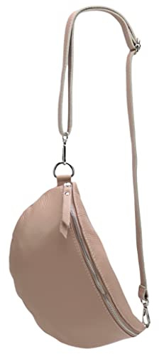 SH Leder ® echt Leder Hüfttasche Damen Herren Unisex Gürteltasche für Festival Reise Bauchtasche große Crossbody Bag Frauen Ledertasche 30x18cm Lala G399