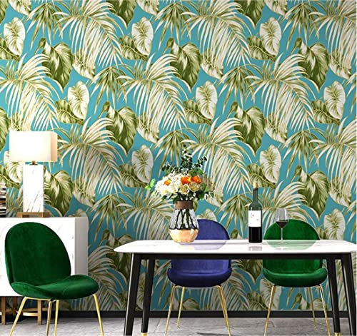 Papiertapete Boys And Girls Tapete Kindertapete Grünes Blatt Bananenblatt Tapete Modernes Minimalistisches Wohnzimmer Schlafzimmer Tv Hintergrundbild, C