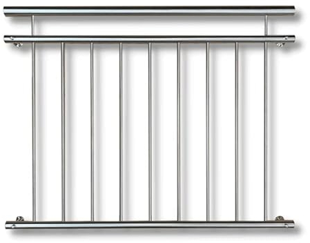 Französischer Balkon Edelstahl Geländer Gitter Balkongeländer Fenstergitter V2A (900 mm)