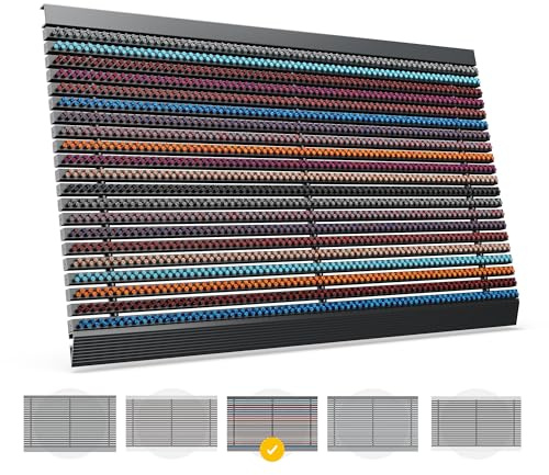 Entrando Fußmatte 50x80 cm - Fußabtreter mit Bürsten für außen, Bunt | Wetterfeste Schmutzfangmatte mit Bürstenleisten und Kunststoffkanten für Haustür und Mehrfamilienhaus - schnelltrocknend