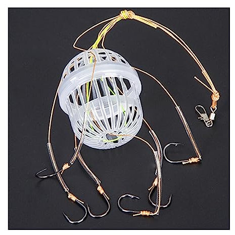 Angelhaken 1 Pcs Explosion Haken Angelhaken Set Outdoor Köder Käfig Korb Feeder Halter Angelhaken Karpfen Zubehör Werkzeuge Angelzange (Color : 13#)
