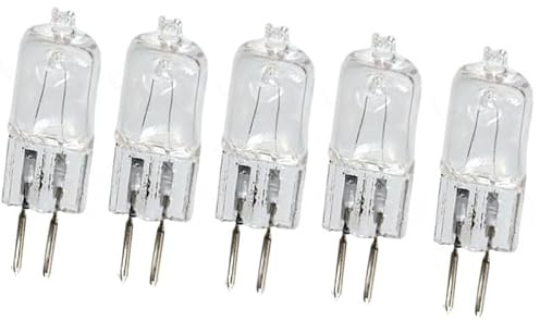 UGEFKMQ G5.3 Halogen Clear Bulbs G5.3 Halogen Bulb 220V 20W Dimmable Warm White G5.3 Halogen Light Bulb,35W,5Pc