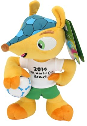 Promo-Dis Fuleco - Mascotte en peluche de 25 cm de la Coupe du monde de football 2014 au Brésil