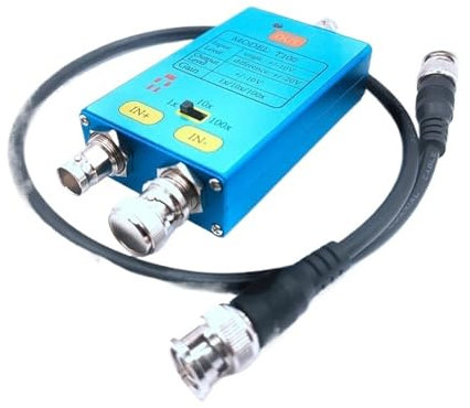 CJGDON 10M Bandwidth Oscilloscope Differential Gain Split Probes Weak Electrical Signal Measurement Tool 100X Signals Amplifier