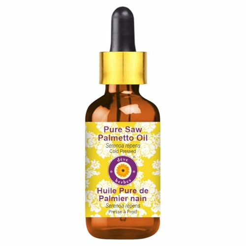 dève herbes Pure Saw Palmetto Essential Oil (Serenoa repens) 100% Natural Therapeutic Grade with Glass Dropper 100ml (3.38 OZ)